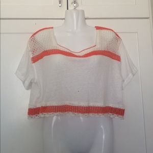 FREE PEOPLE We The Free Cropped Crochet Top