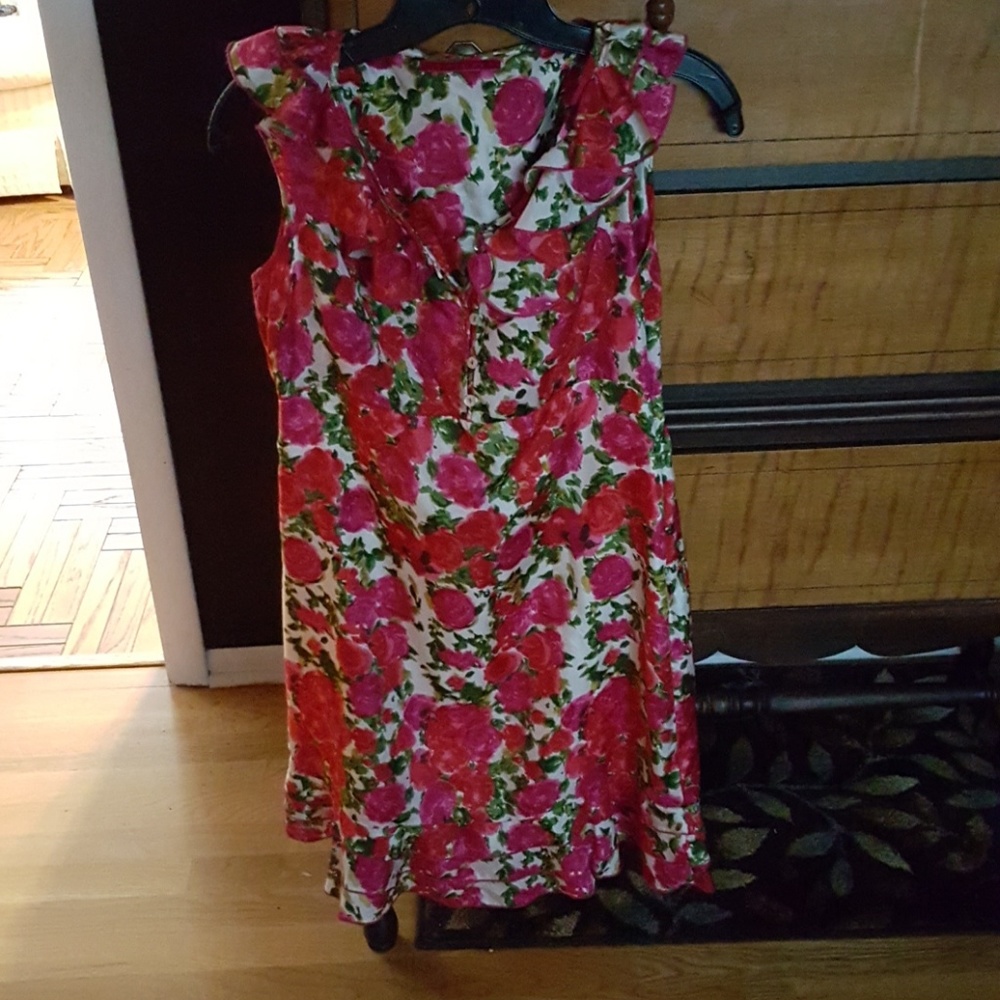 Velvet floral dress