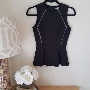 H&M Black Peplum Tank Top