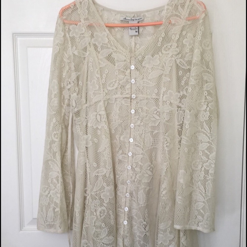A vintage style lacy dress