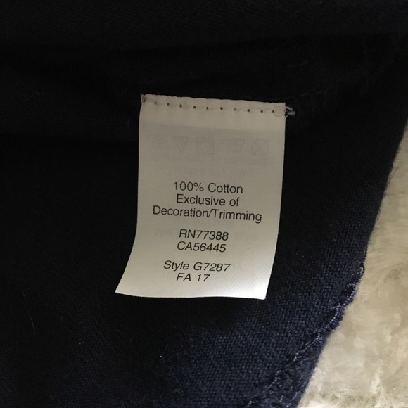 J.Crew navy embroidered top - Picture 7 of 7