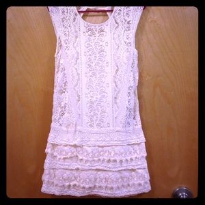 American Eagle White/Cream Midi Dress