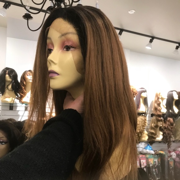 Long ombré Lacefront 1B/30 Long Swisslace Wig main image 7