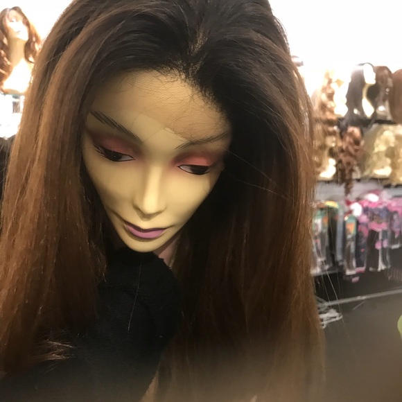 Long ombré Lacefront 1B/30 Long Swisslace Wig main image 4