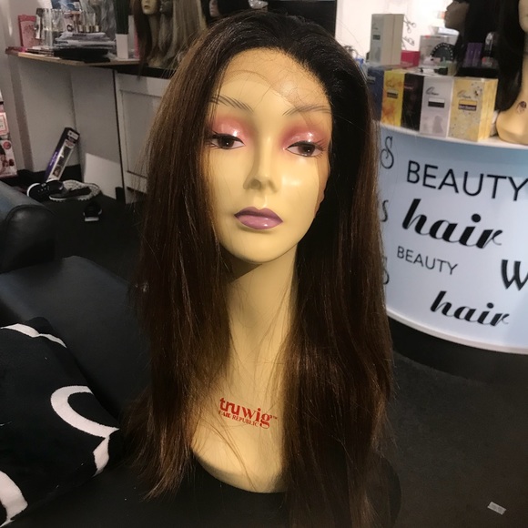 Long ombré Lacefront 1B/30 Long Swisslace Wig