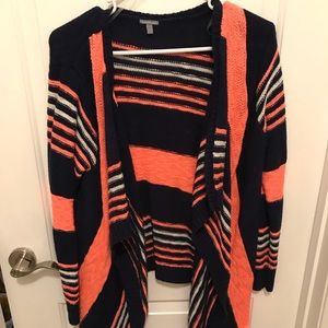 Navy and Coral sweater