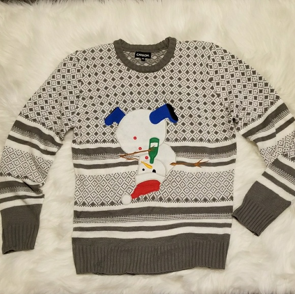 carbon sweaters rue 21 ugly christmas sweater drunk snowman poshmark rue 21 ugly christmas sweater