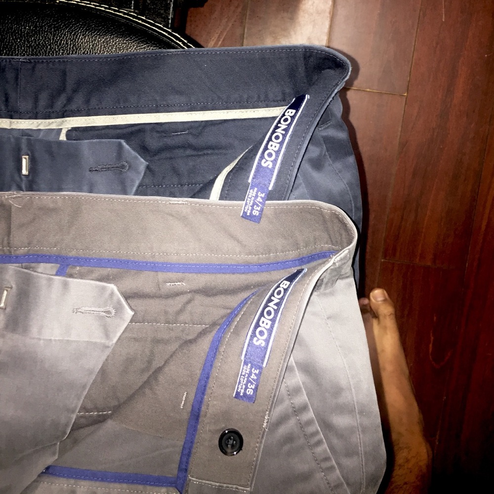 (2) 34x36 Bonobos Weekday Warriors Pants