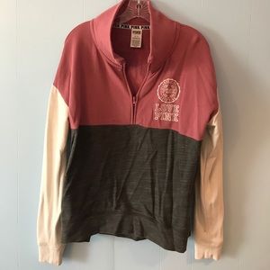 Victoria Secret Pink half zip pullover