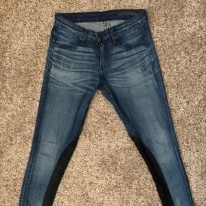 Rag & Bone Jeans with Lamb Leather