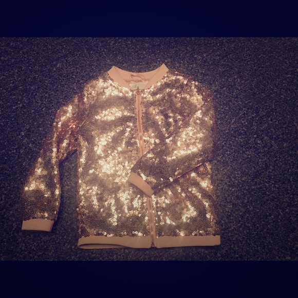 h and m sequin jacket