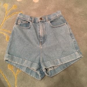 Denim High-wasted Short Cuffed American Apparel