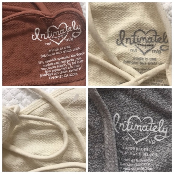 3 Free People Intimate Bralettes NWOT - Picture 2 of 2