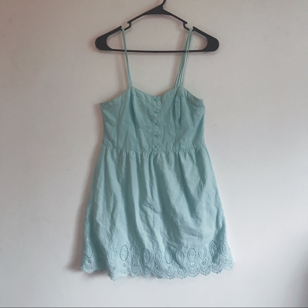 Teal strapped dress/long shirt💕