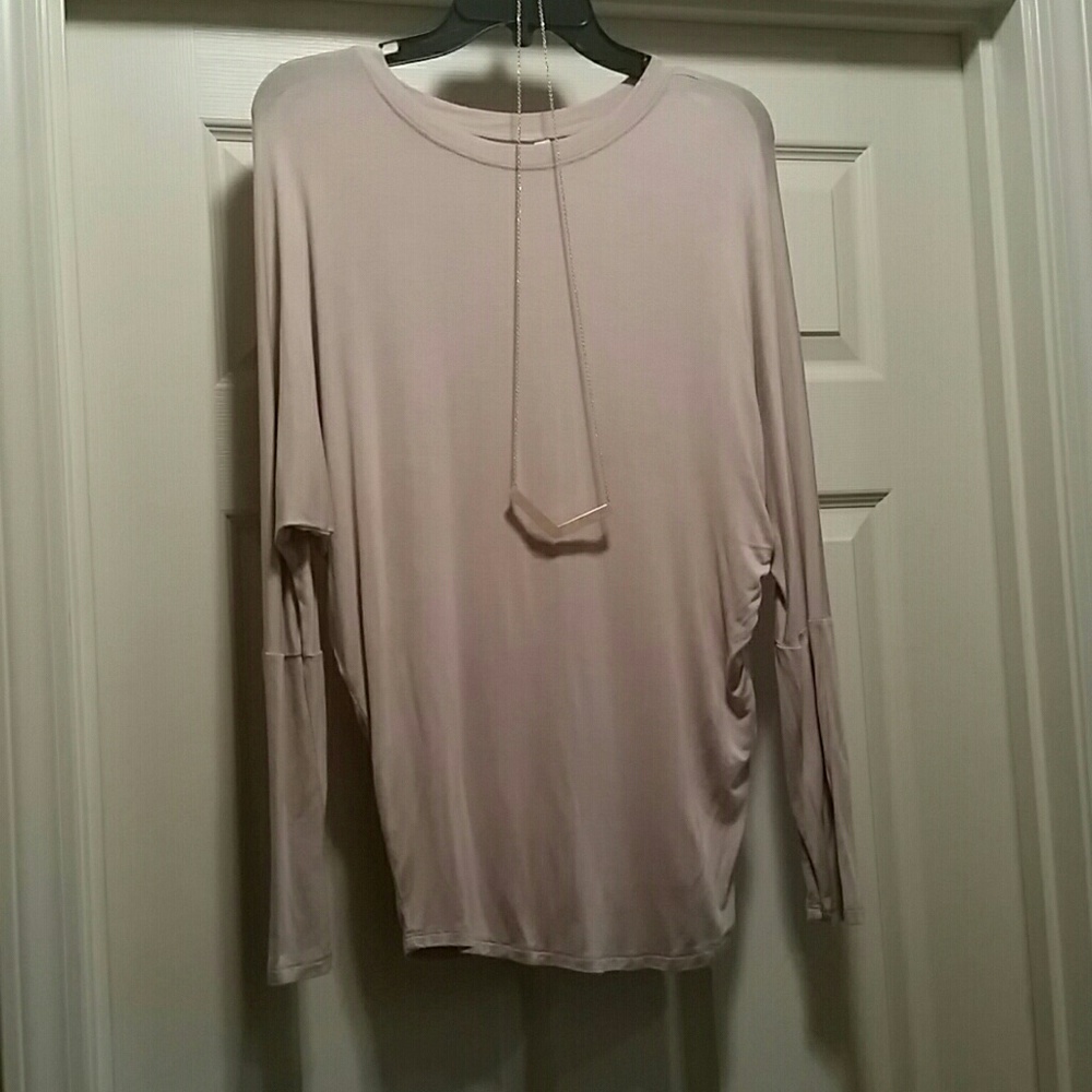 Tan dolman sleeve tee