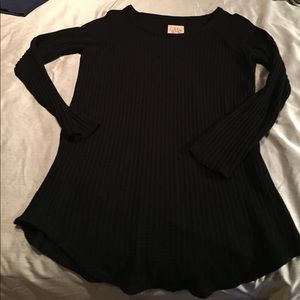 ChaSor Black Long Sleeved Tunic size L