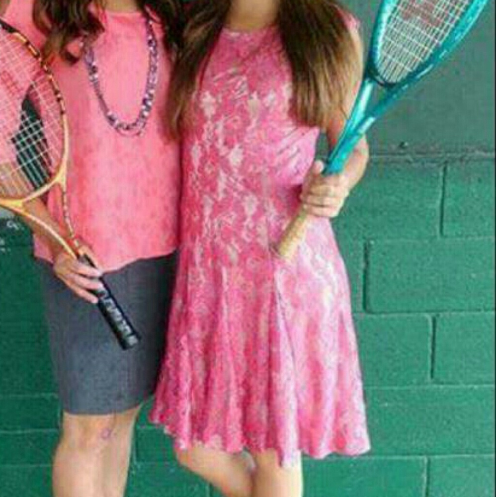 Coral Lace Dress