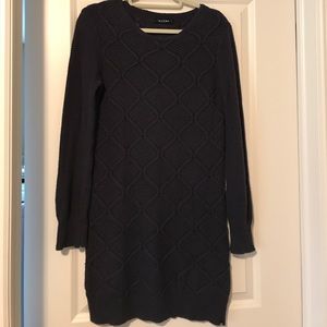 Volcom Long purple/grey sleeved sweater dress S