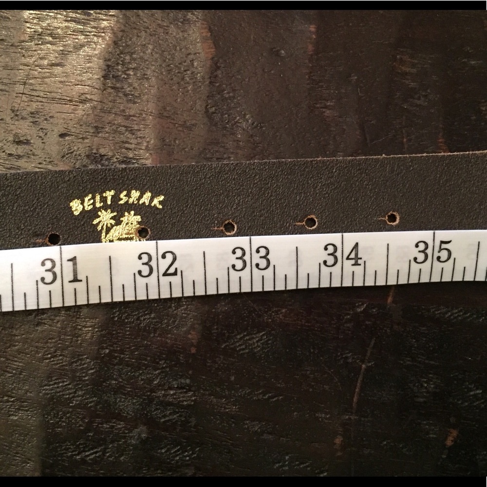 Gifted not for sale! Leather Brass Buckle Belt - Picture 5 of 5