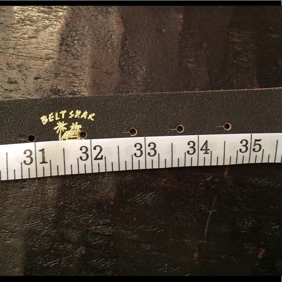 Gifted not for sale!  Leather Brass Buckle Belt - Picture 5 of 5