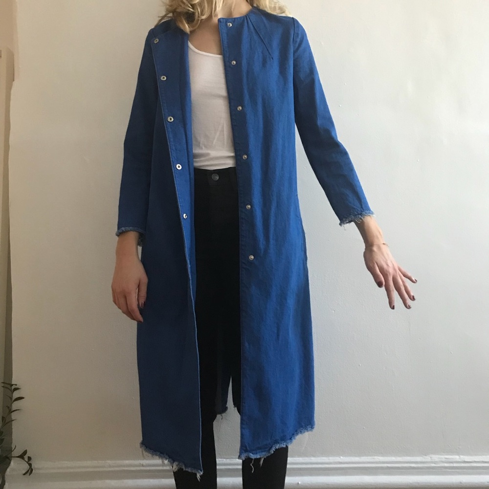 Denim overcoat