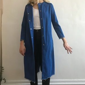 Denim overcoat