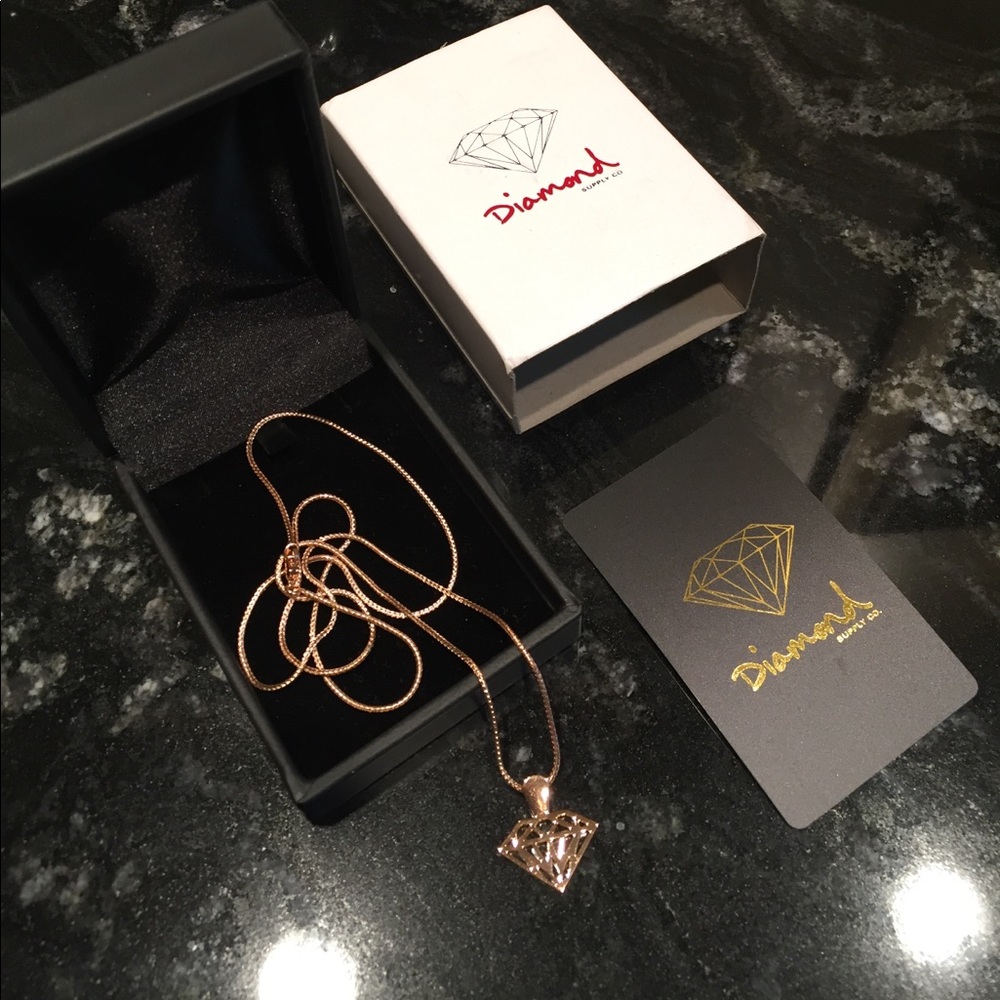 18k Gold Plated Diamond Supply Company Necklace