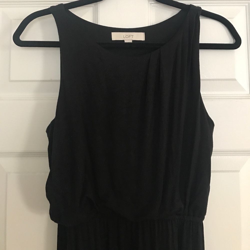 LOFT black maxi dress