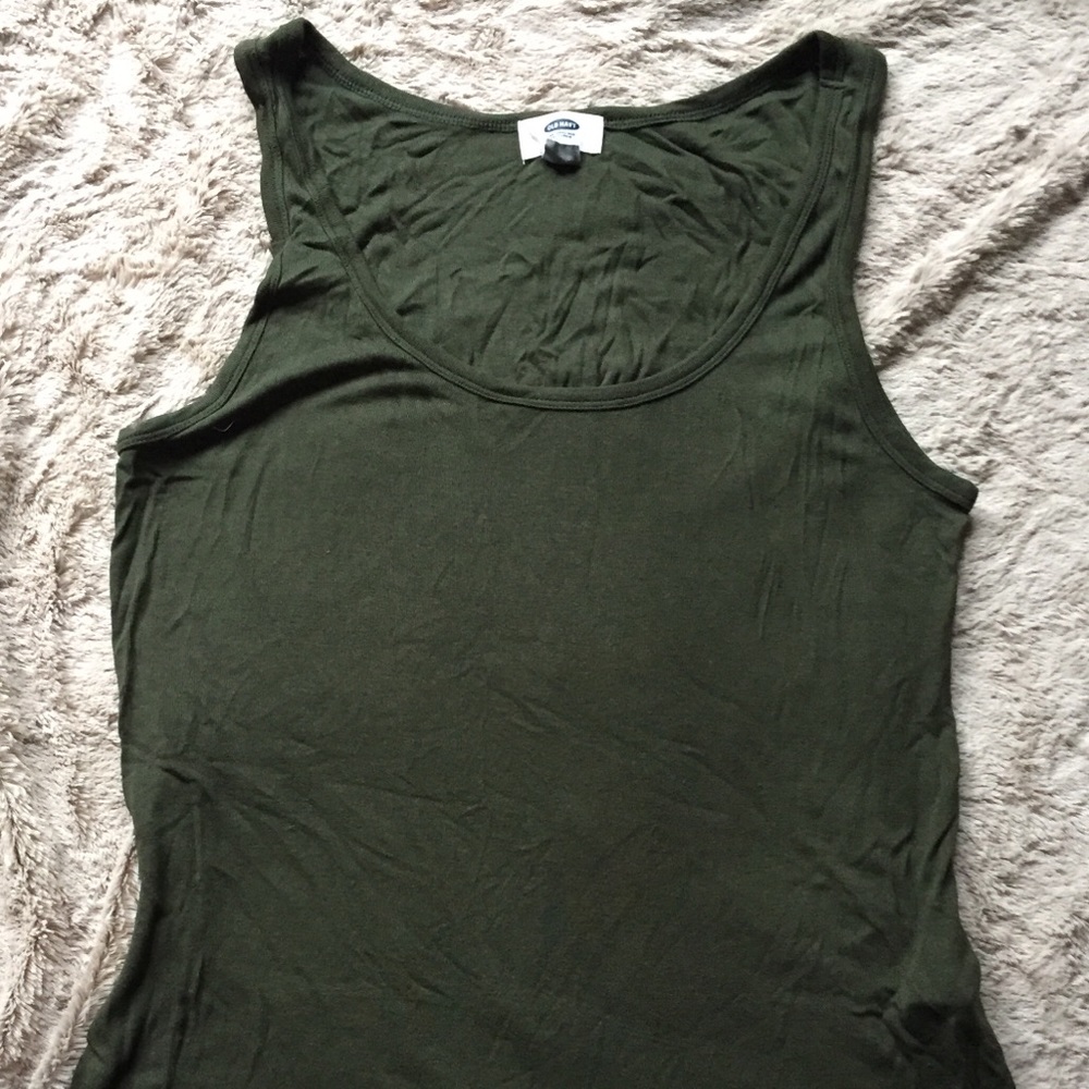 Olive Green Tank Top
