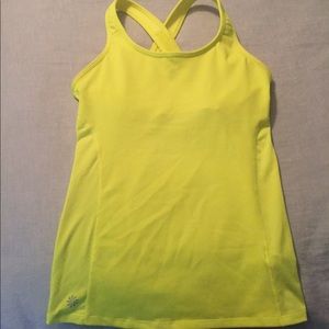 Athleta bright yellow top