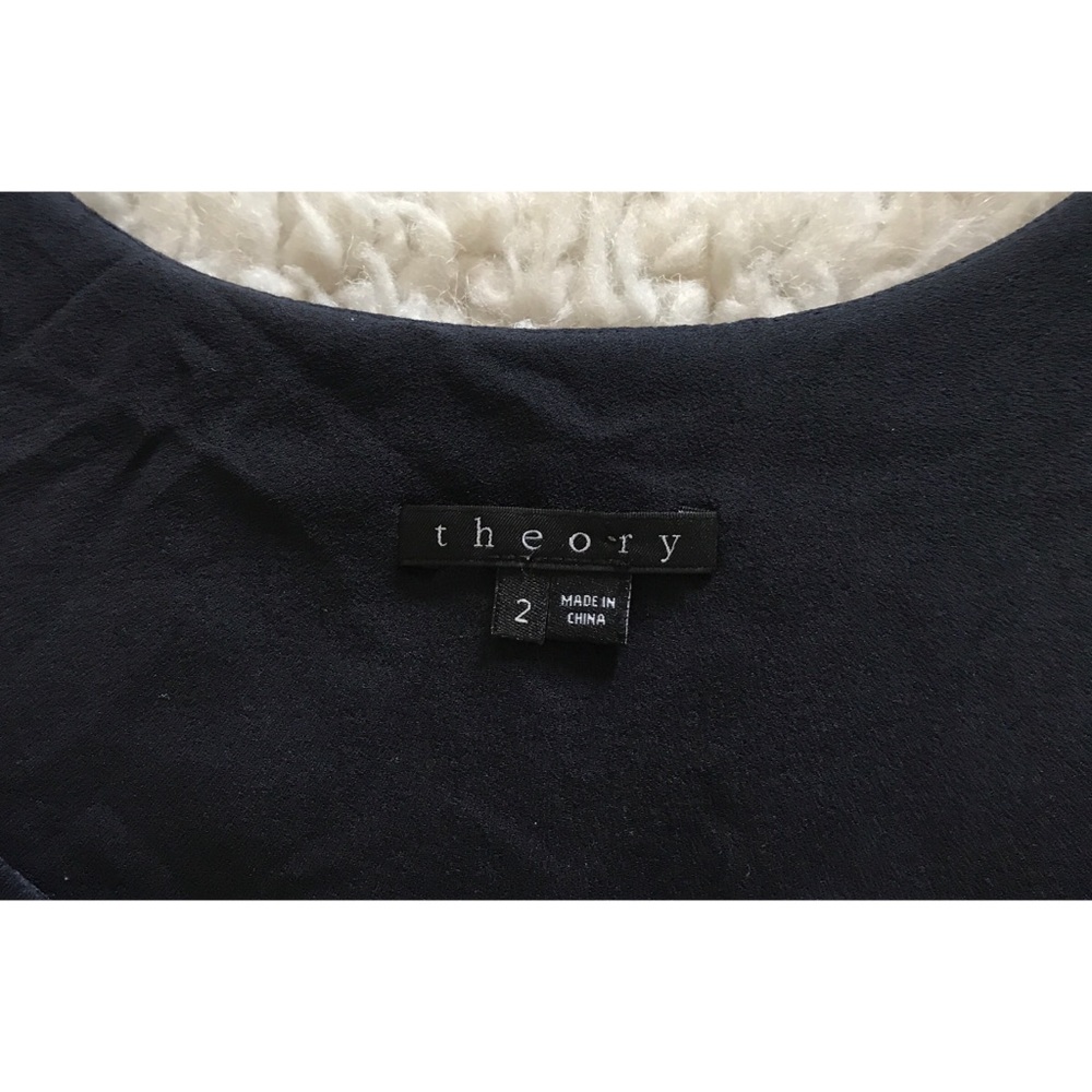 Theory Emmalee Georgette Twist Draped Front Dress - image 4