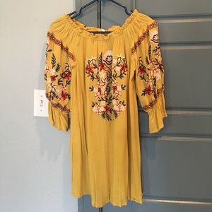 Under the Shoulder Mini Dress