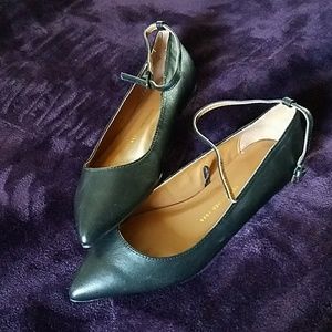 new black flats with strap