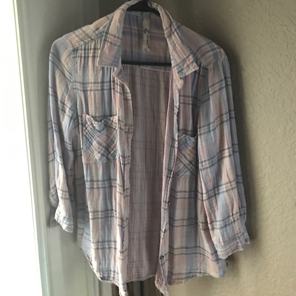 Flannel 3/4 sleeve