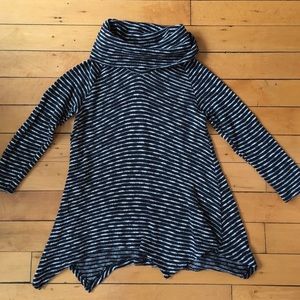 Nordstrom Stripe Cowl Neck Swing Sweater