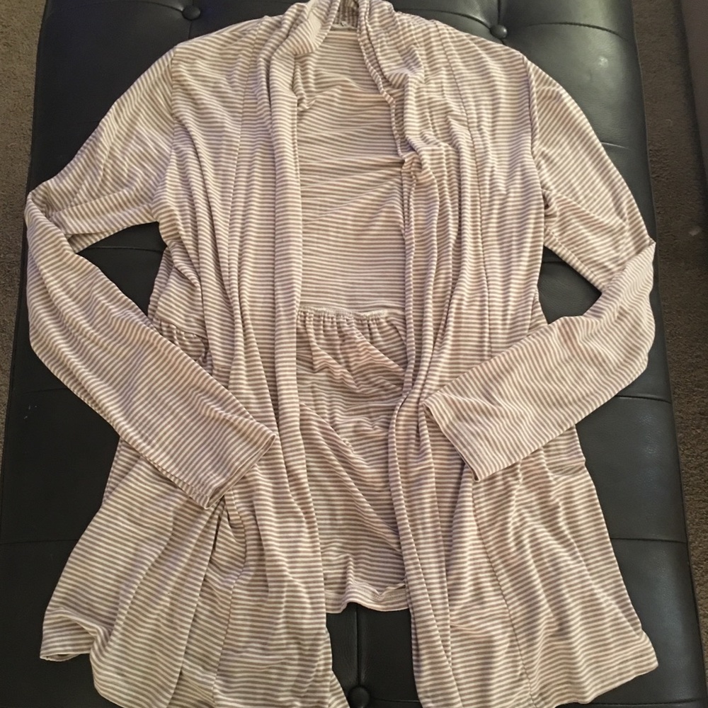 Yala lightweight striped cardigan
