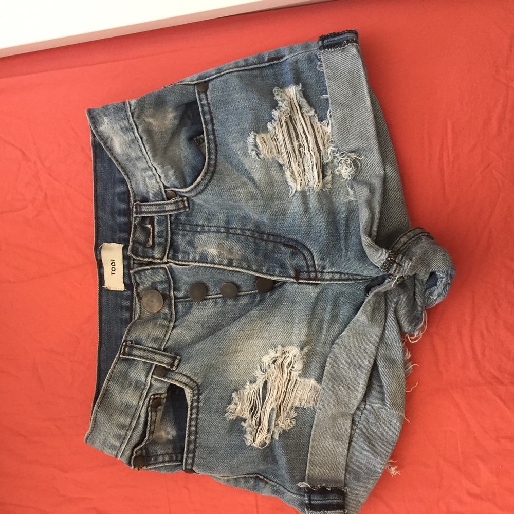 High waisted Jean shorts