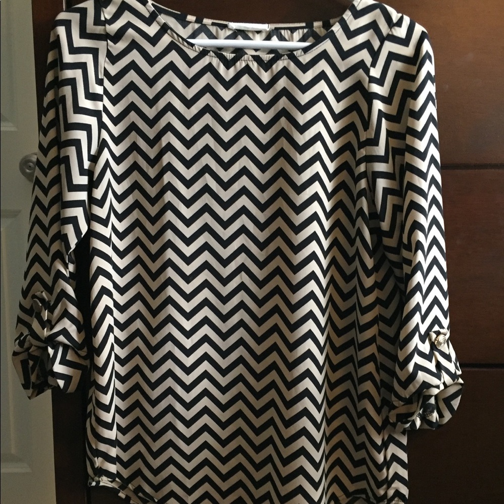 Everly Chevron Blouse