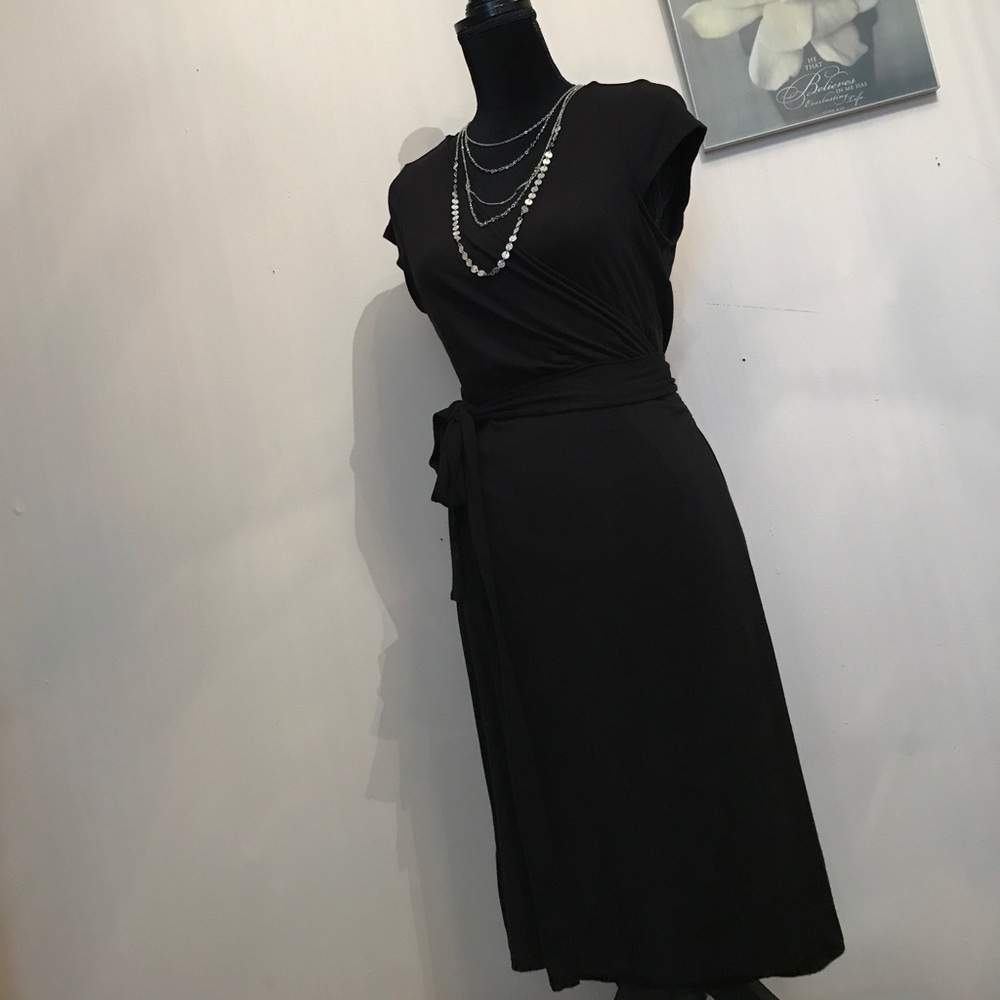 Little black wrap dress