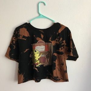 Over The Garden Wall Acid Wash Crop Top! 🐸 🍂