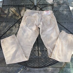 Tan True Religion jeans