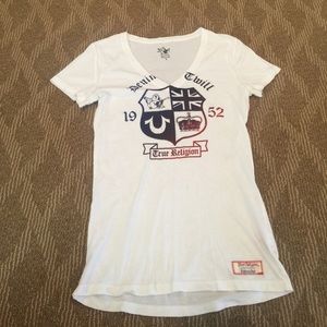 ‼️True religion white too brand new never worn‼️