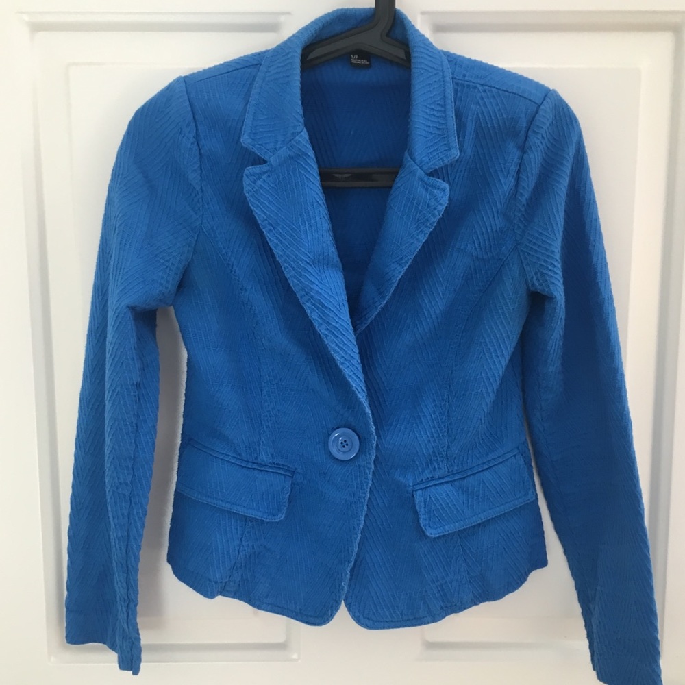 Blue vintage blazer look jacket