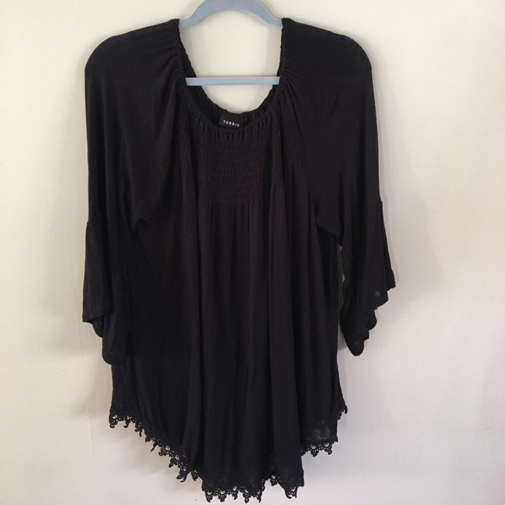 Torrid Size 1 long sleeve black shirt