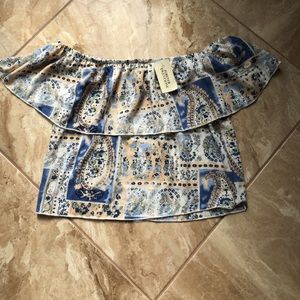 Off the Shoulder Woven Top