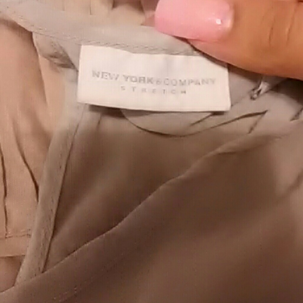 New york & company Gray blouse size medium