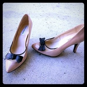 Classy modern nude heels