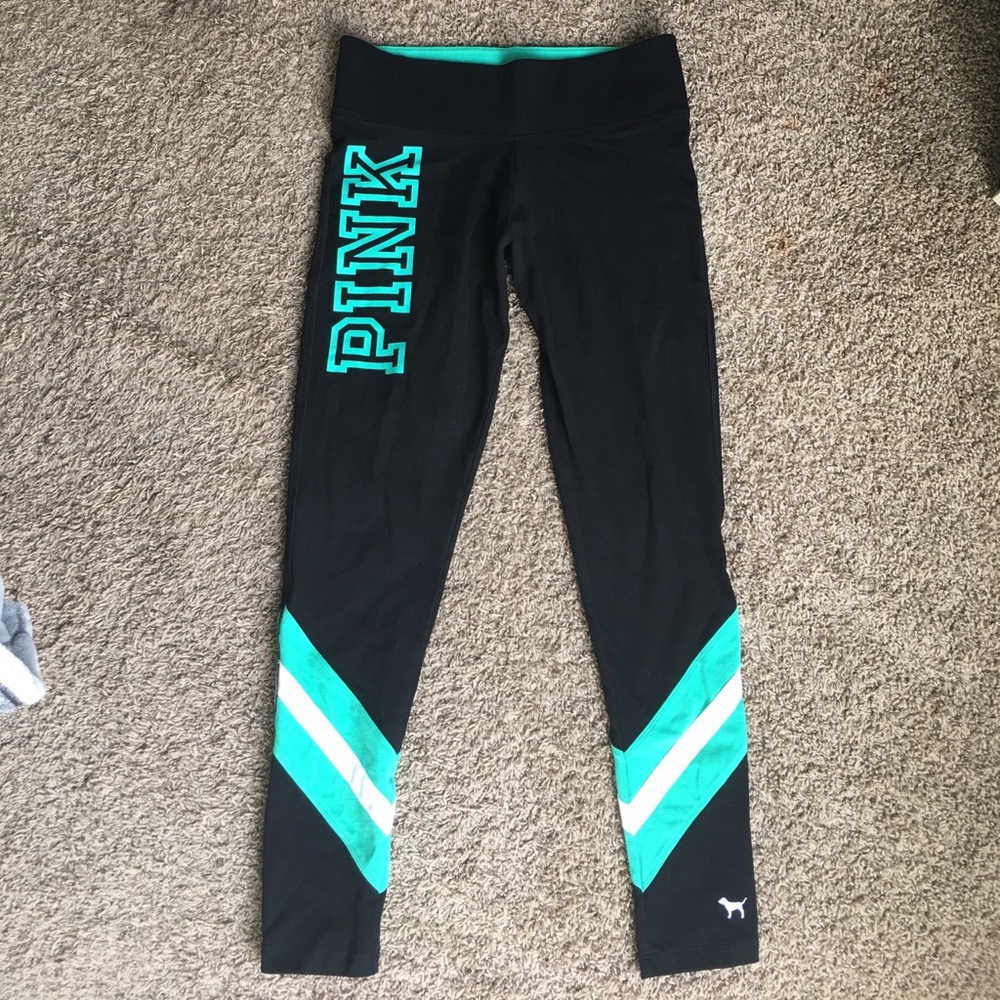 Victoria’s Secret Black Green yoga pants