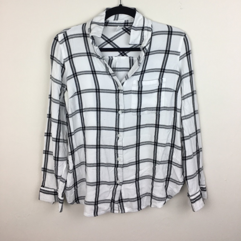 White and Black Old Navy Shirt