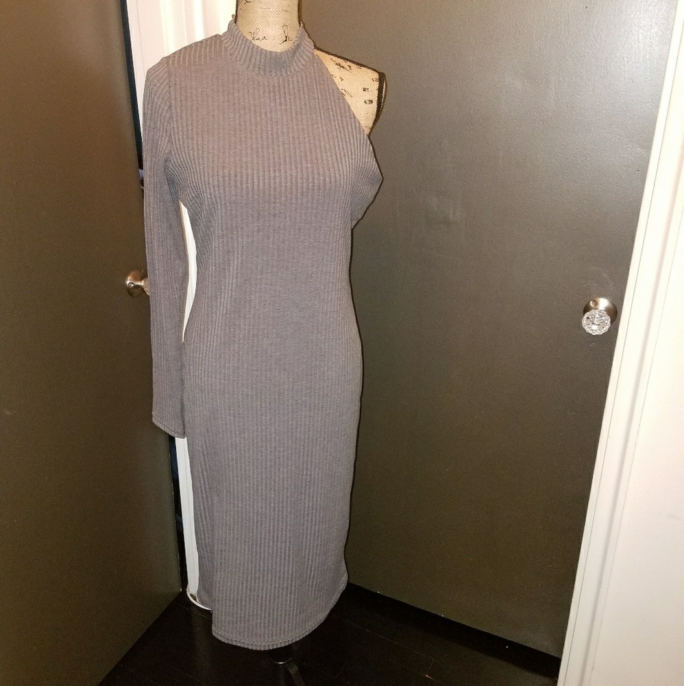 NWT Mock Neck ribbed sweater dress